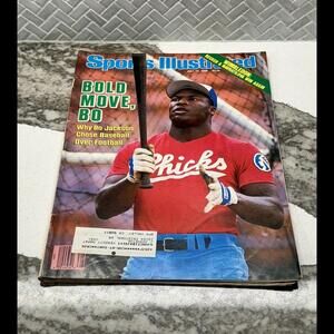 Sports Illustrated Magazine Bo Jackson July 14 , 1986 Memphis Chicks Wimbledon U